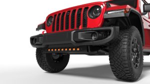 Jeep Gladiator JT Skid Plate - ORACLE Lighting - Integrated LED Emitters - Amber Lens - Satin Black - `18-`22